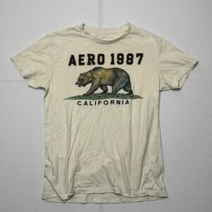 Aéropostale AERO 1987 California Bear Graphic Tee - Size Small